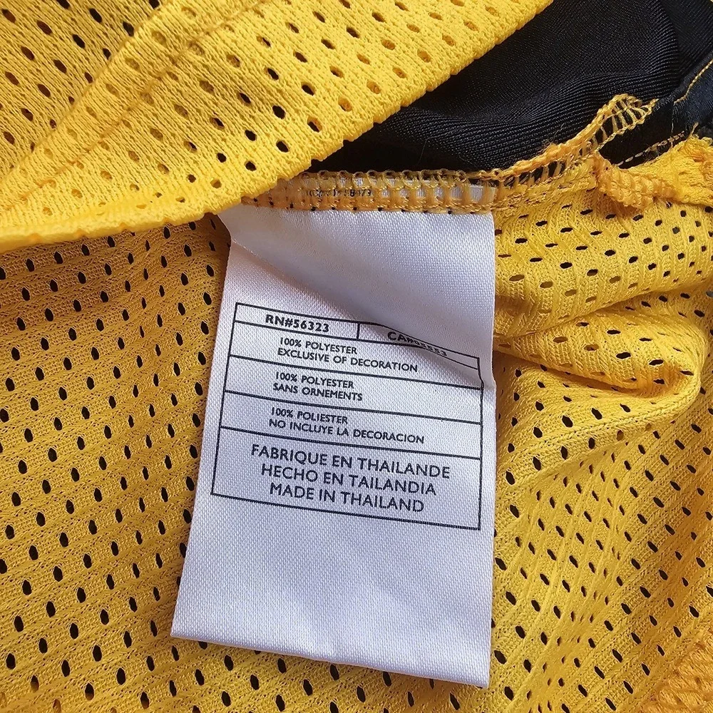 Vintage Nike Ballers‎ Jersey Mens XL Spellout Logo Yellow Center Swoosh Y2k